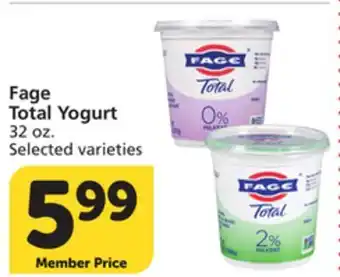 Vons Fage Total Yogurt offer