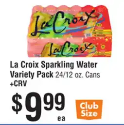 Smart & Final La Croix Sparkling Water Variety Pack offer