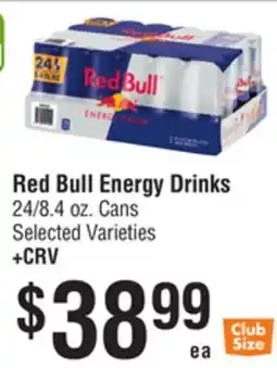 Smart & Final Red Bull Energy Drinks offer