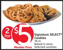 Vons Signature SELECT Cookies offer