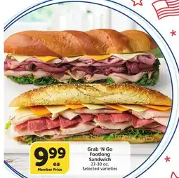 Vons Grab 'N Go Footlong Sandwich offer