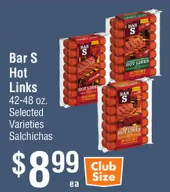 Smart & Final Bar S Hot Links offer