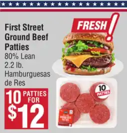 Smart & Final First Street Ground Beef Patties offer