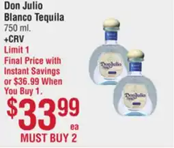 Smart & Final Don Julio Blanco Tequila offer