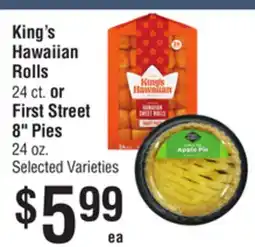Smart & Final King's Hawaiian Rolls or First Street 8 Pies offer