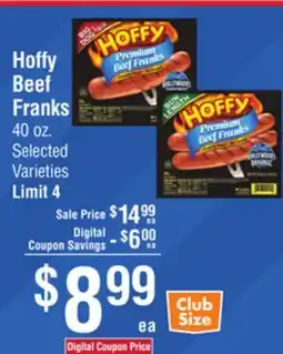 Smart & Final Hoffy Beef Franks offer