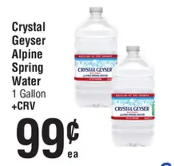 Smart & Final Crystal Geyser Alpine Spring Water offer