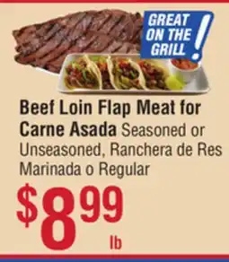 Smart & Final Beef Loin Flap Meat for Carne Asada offer