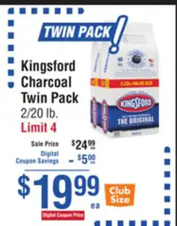 Smart & Final Kingsford Charcoal Twin Pack offer