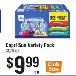 Smart & Final Capri Sun Variety Pack offer