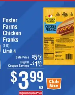 Smart & Final Foster Farms Chicken Franks offer