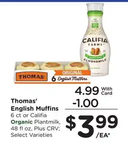 Ralphs Thomas' English Muffins offer