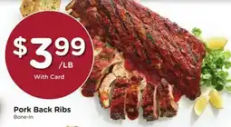 Ralphs Pork Back Ribs offer