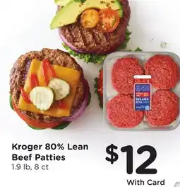 Ralphs Kroger 80% Lean Beef Patties offer