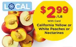 Ralphs California Yellow or White Peaches or Nectarines offer