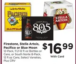 Ralphs Firestone, Stella Artois, Pacifico or Blue Moon offer