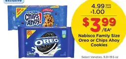 Ralphs Nabisco Family Size Oreo or Chips Ahoy Cookies offer