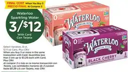Ralphs Waterloo Sparkling Water offer