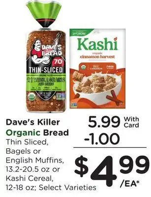 Ralphs Dave's Killer Organic Bread offer