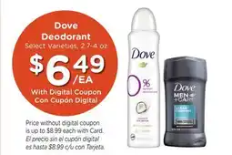 Ralphs Dove Deodorant offer