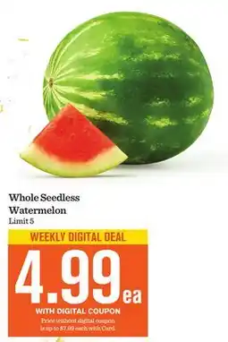 Mariano's Whole Seedless Watermelon offer