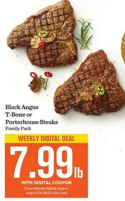 Mariano's Black Angus T-Bone or Porterhouse Steaks offer