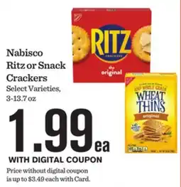 Mariano's Nabisco Ritz or Snack Crackers offer