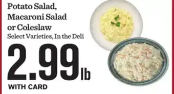 Mariano's Potato Salad, Macaroni Salad or Coleslaw offer