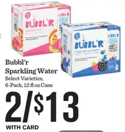 Mariano's Bubbl'r Sparkling Water offer