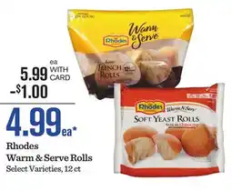 Mariano's Rhodes Warm & Serve Rolls offer