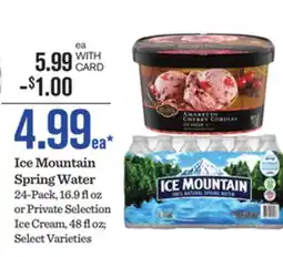 Mariano's Ice Mountain Spring Water offer