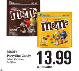 Mariano's M&M's Party Size Candy offer