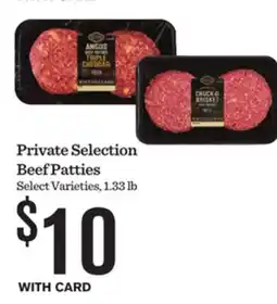 Mariano's Private Selection Beef Patties offer