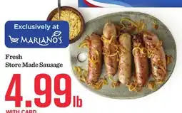 Mariano's Fresh Store Made Sausage offer