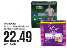 Mariano's Poise Pads offer