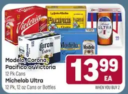 Tony’s Fresh Market Modelo, Corona, Pacifico or Victoria or Michelob Ultra offer