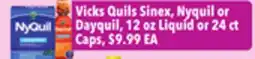 Tony’s Fresh Market Vicks Quils Sinex, Nyquil or Dayquil offer