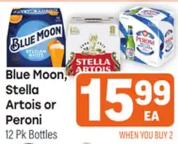 Tony’s Fresh Market Blue Moon, Stella Artois or Peroni offer
