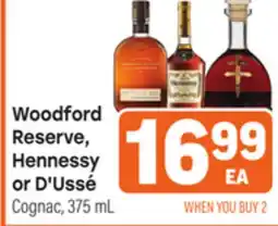 Tony’s Fresh Market Woodford Reserve, Hennessy or D'Ussé Cognac offer