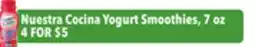 Tony’s Fresh Market Nuestra Cocina Yogurt Smoothies offer