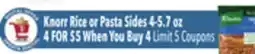 Tony’s Fresh Market Knorr Rice or Pasta Sides offer