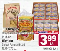 Tony’s Fresh Market El Milagro or Bimbo offer