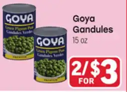Tony’s Fresh Market Goya Gandules offer