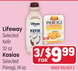 Tony’s Fresh Market Lifeway Or Kasias offer
