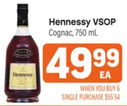 Tony’s Fresh Market Hennessy VSOP offer