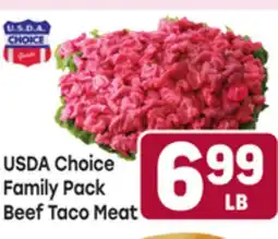 Tony’s Fresh Market USDA Choice Family Pack Beef Taco Meat offer