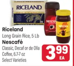 Tony’s Fresh Market Riceland or Nescafé offer