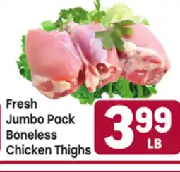 Tony’s Fresh Market Fresh Jumbo Pack Boneless Chicken Thighs offer