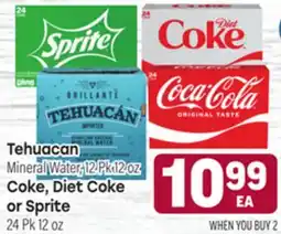 Tony’s Fresh Market Tehuacan or Coke, Diet Coke or Sprite offer