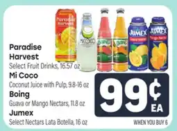 Tony’s Fresh Market Paradise Harvest , Mi Coco , Boing , Jumex offer
